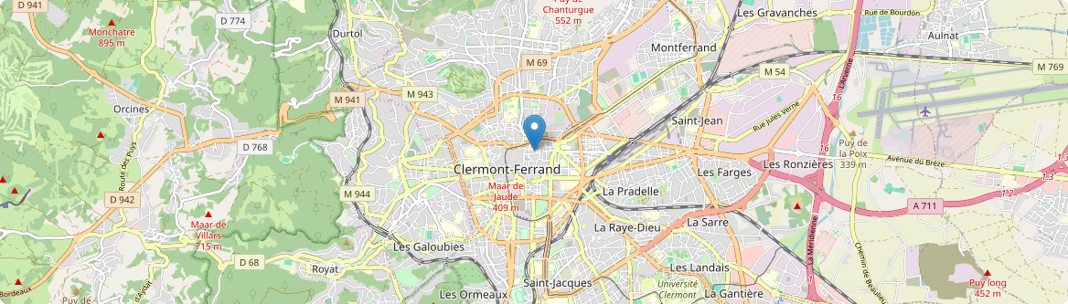 Clermont-Ferrand - Carte