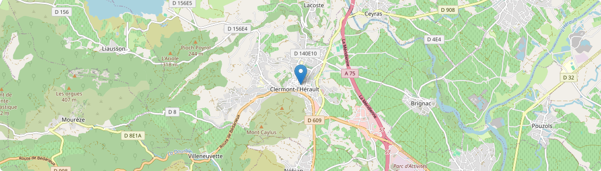 Clermont-l'Hérault - Carte