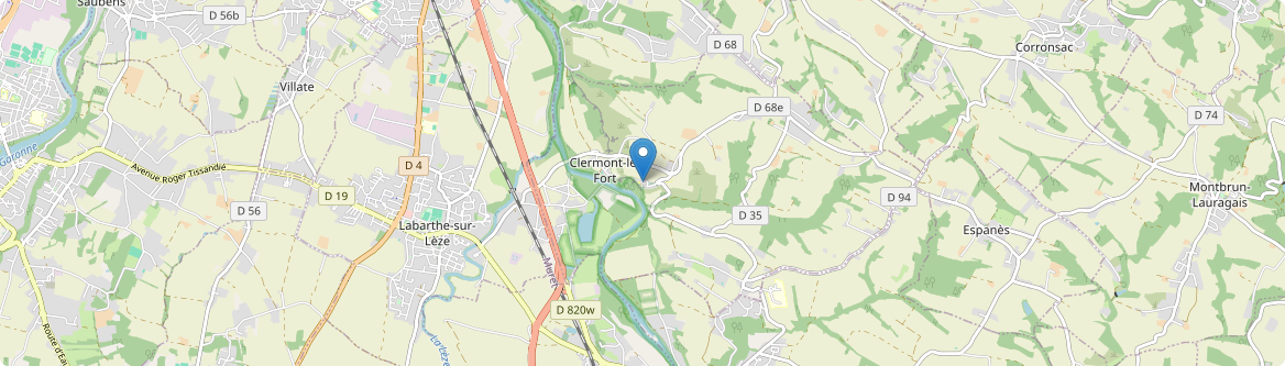 Clermont-le-Fort - Carte