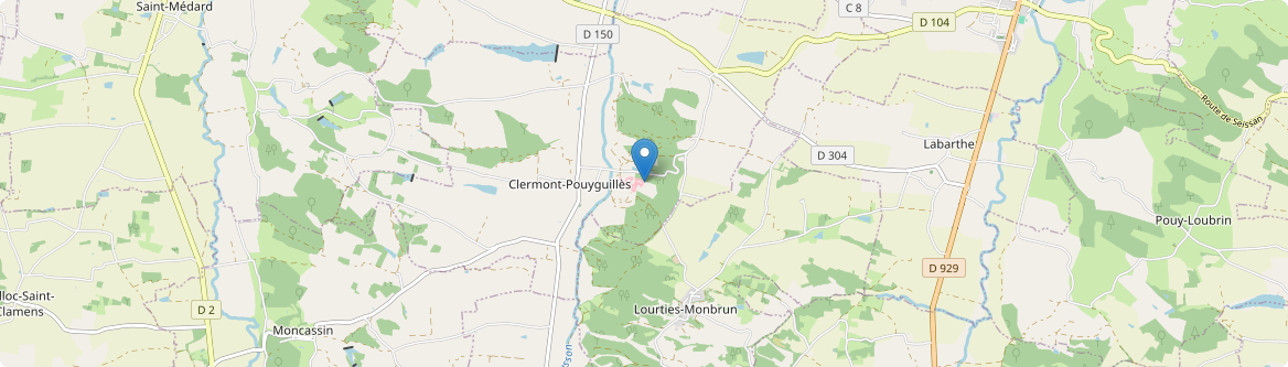 Clermont-Pouyguillès - Carte
