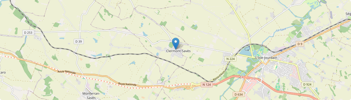 Clermont-Savès - Carte