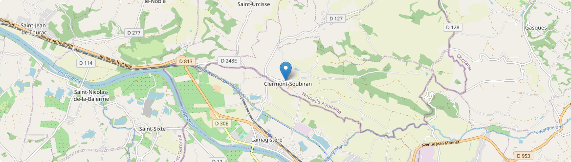 Clermont-Soubiran - Carte