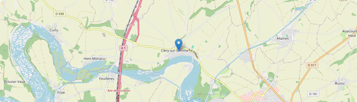 Cléry-sur-Somme - Carte