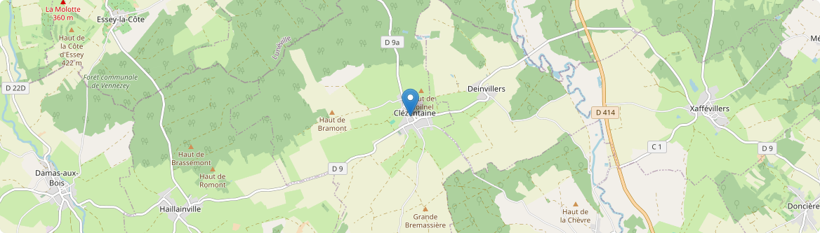 Clézentaine - Carte