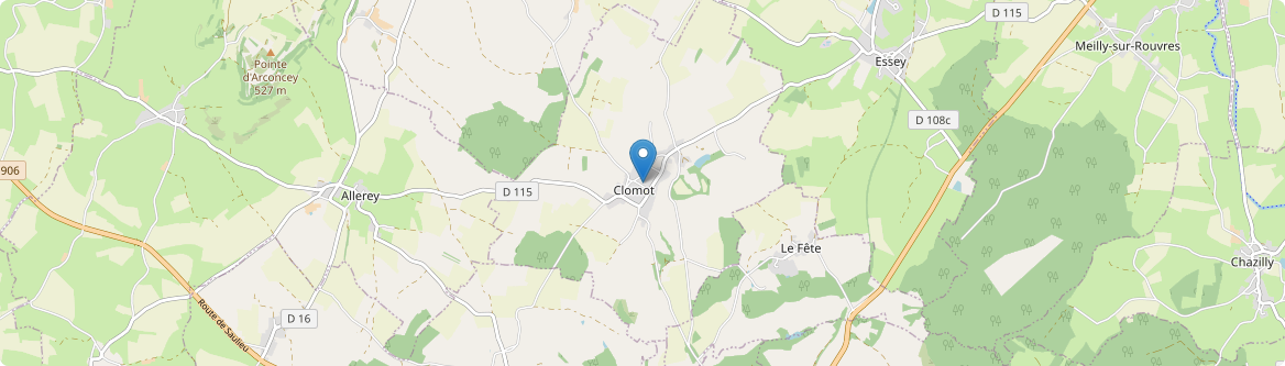 Clomot - Carte