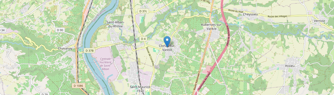 Clonas-sur-Varèze - Carte