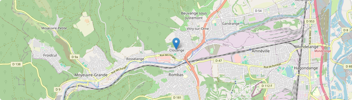 Clouange - Carte