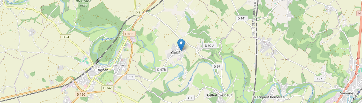 Cloué - Carte