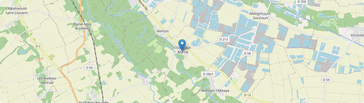Cloyes-sur-Marne - Carte
