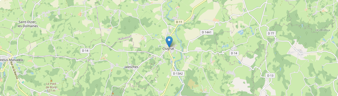 Clugnat - Carte