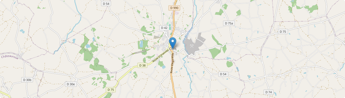 Cluis - Carte