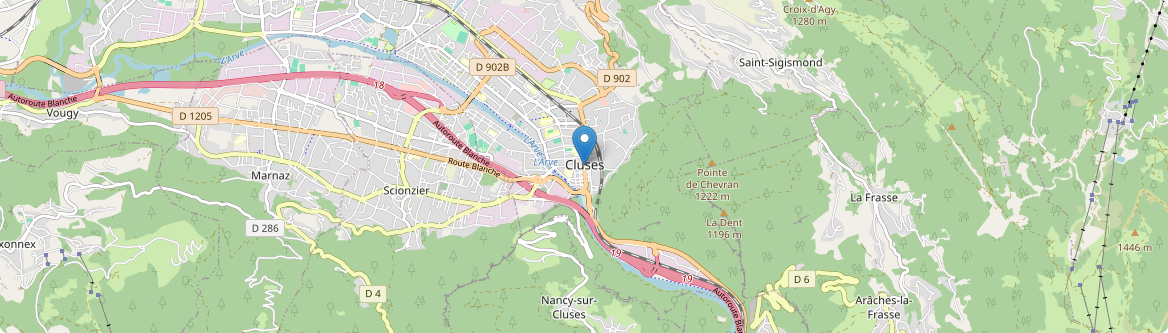 Cluses - Carte
