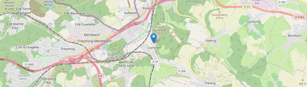 Cocheren - Carte