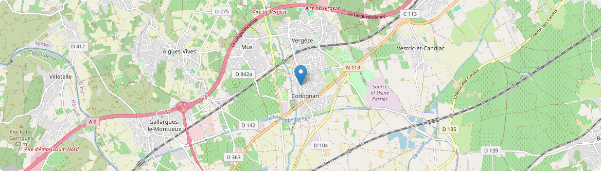 Codognan - Carte