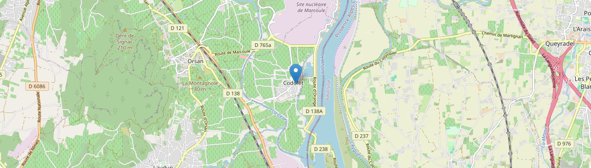 Codolet - Carte