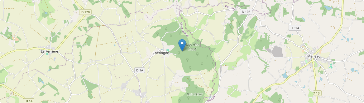 Coëtlogon - Carte