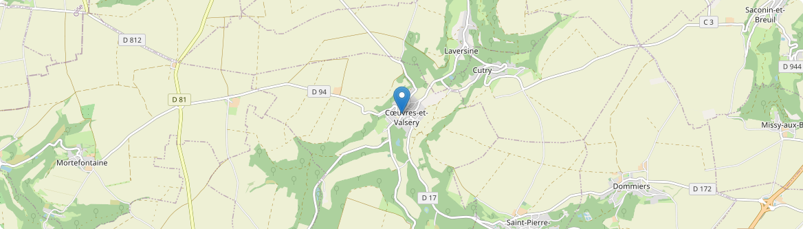 Cœuvres-et-Valsery - Carte