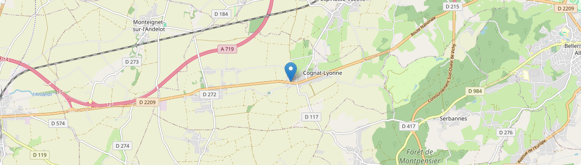 Cognat-Lyonne - Carte