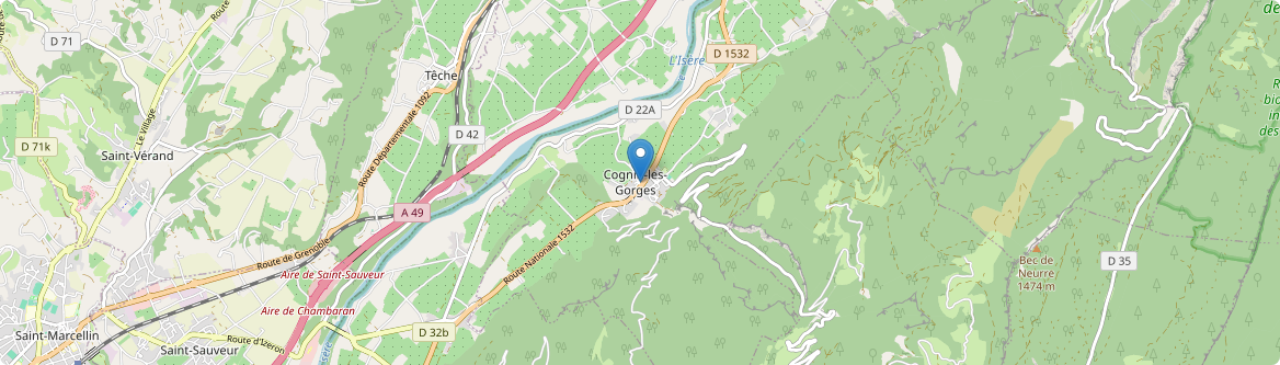 Cognin-les-Gorges - Carte