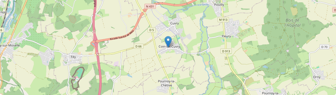Coin-lès-Cuvry - Carte