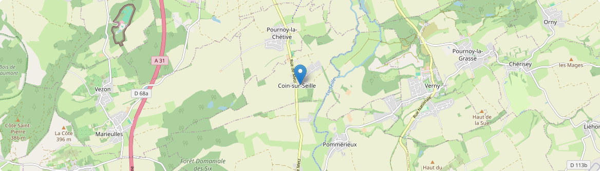 Coin-sur-Seille - Carte