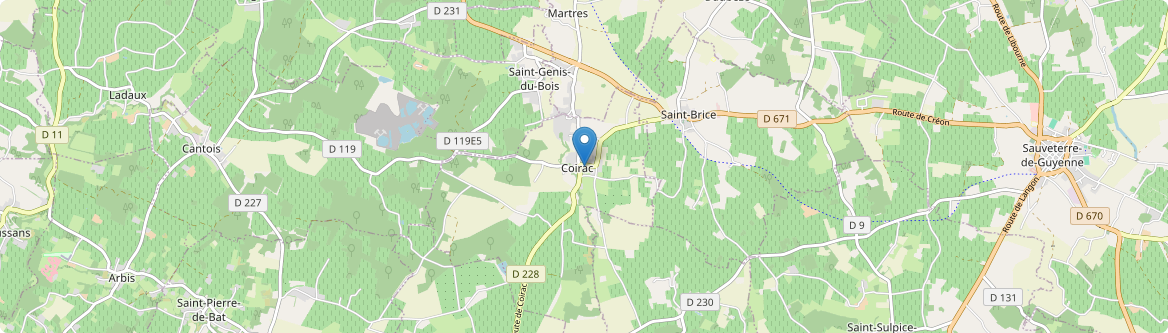 Coirac - Carte
