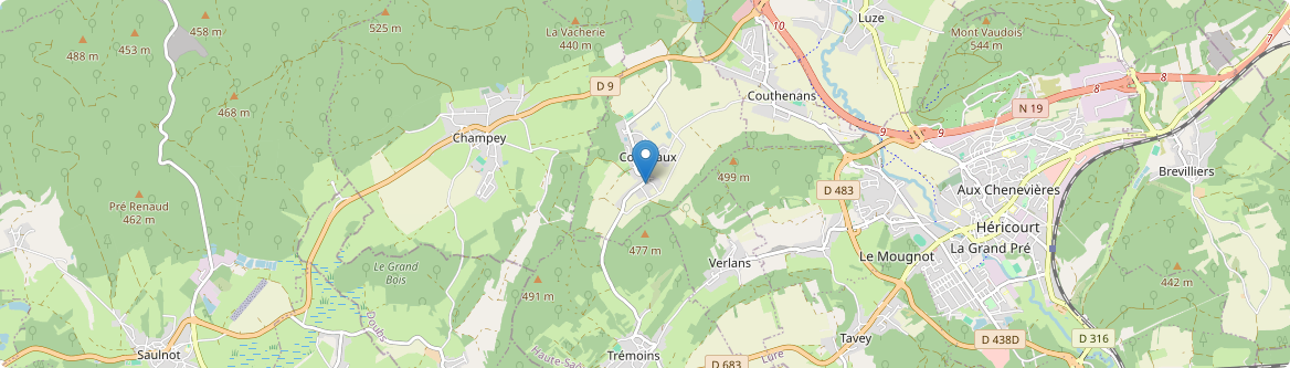 Coisevaux - Carte