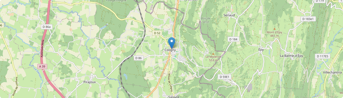 Coligny - Carte