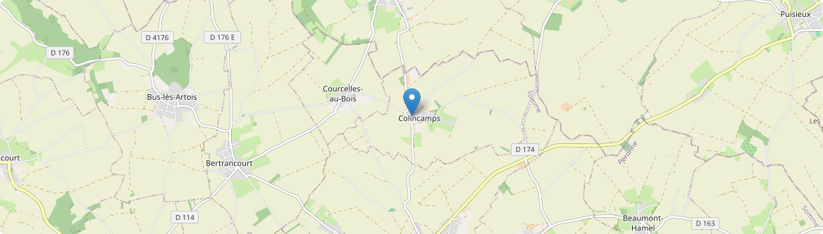 Colincamps - Carte
