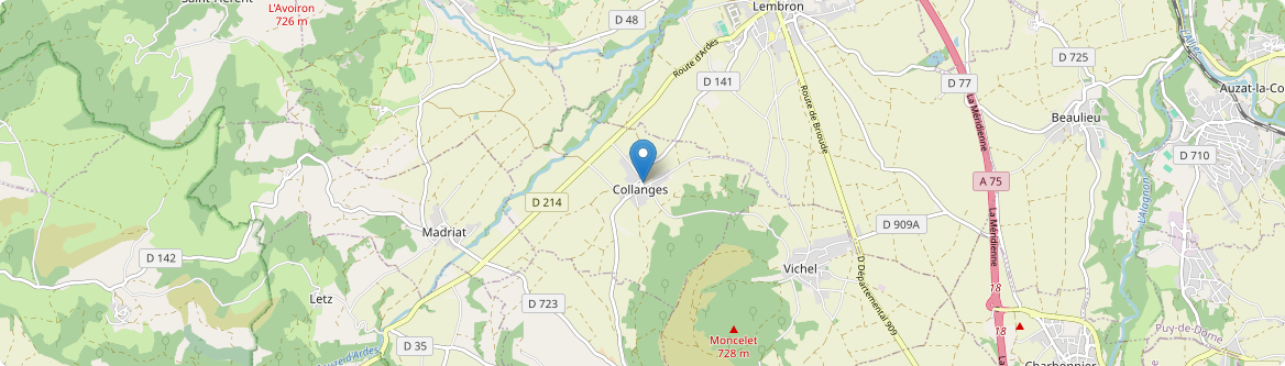 Collanges - Carte