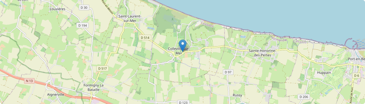 Colleville-sur-Mer - Carte