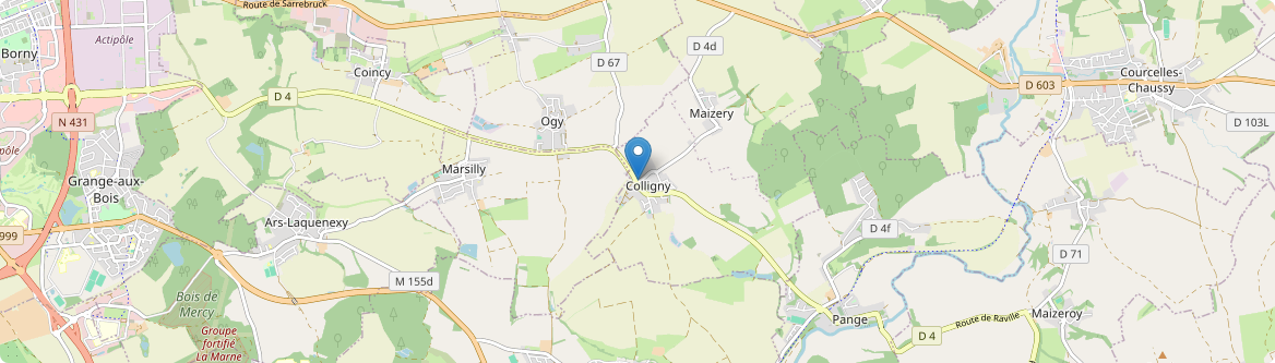 Colligny-Maizery - Carte