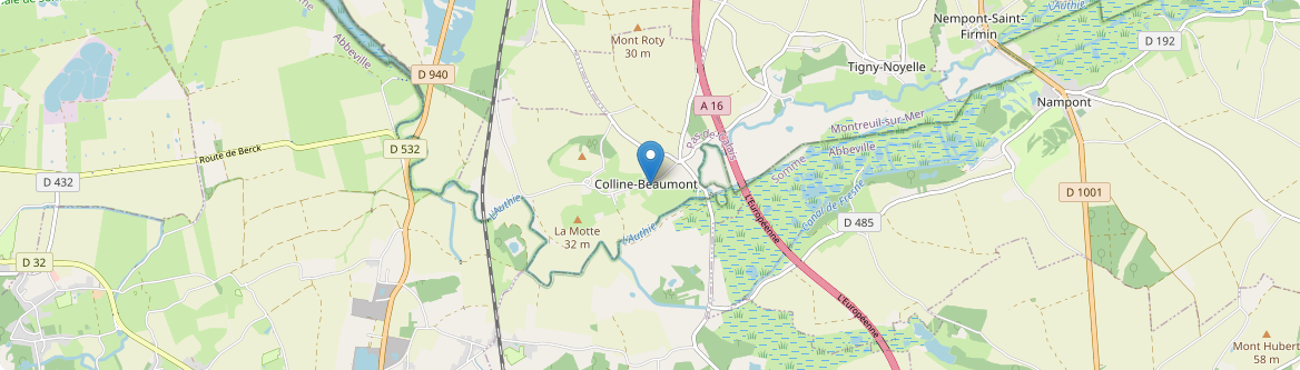 Colline-Beaumont - Carte