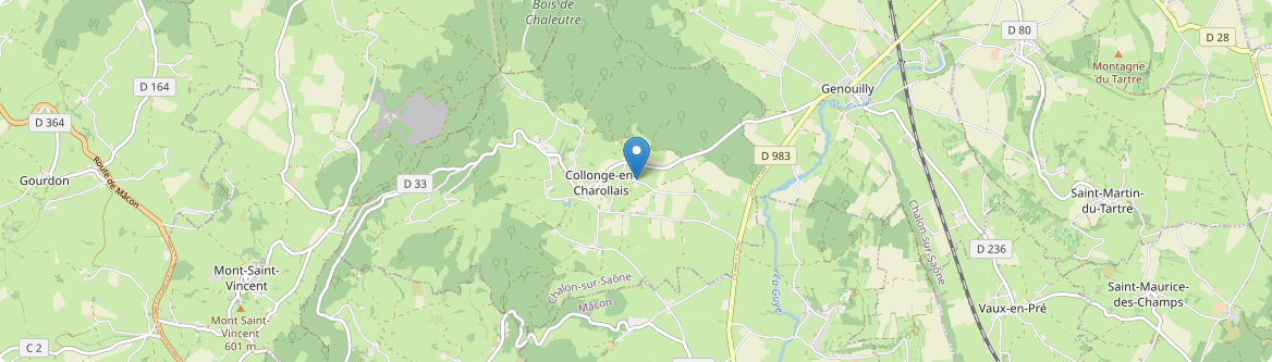 Collonge-en-Charollais - Carte