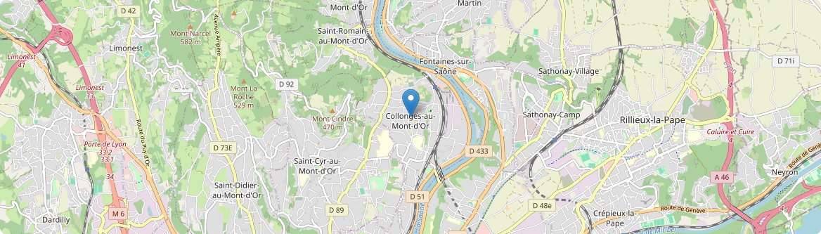 Collonges-au-Mont-d'Or - Carte