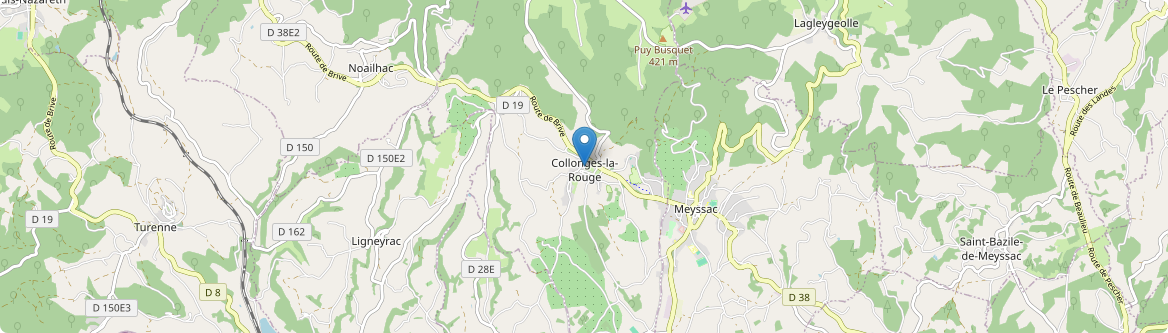 Collonges-la-Rouge - Carte