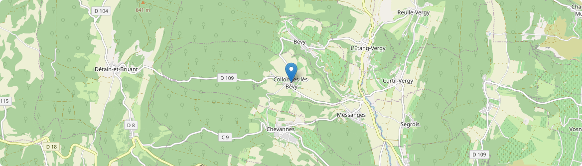 Collonges-lès-Bévy - Carte