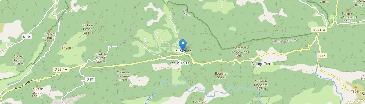 Collongues - Carte