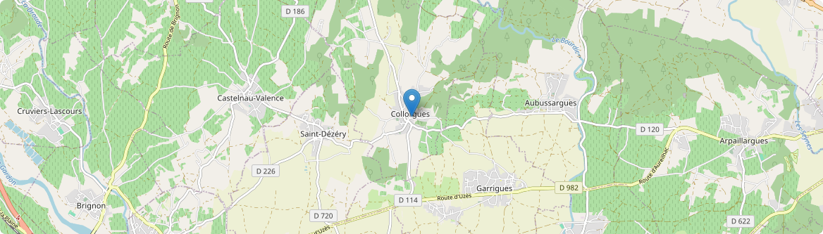 Collorgues - Carte