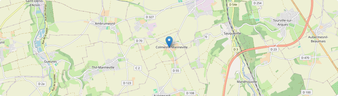 Colmesnil-Manneville - Carte