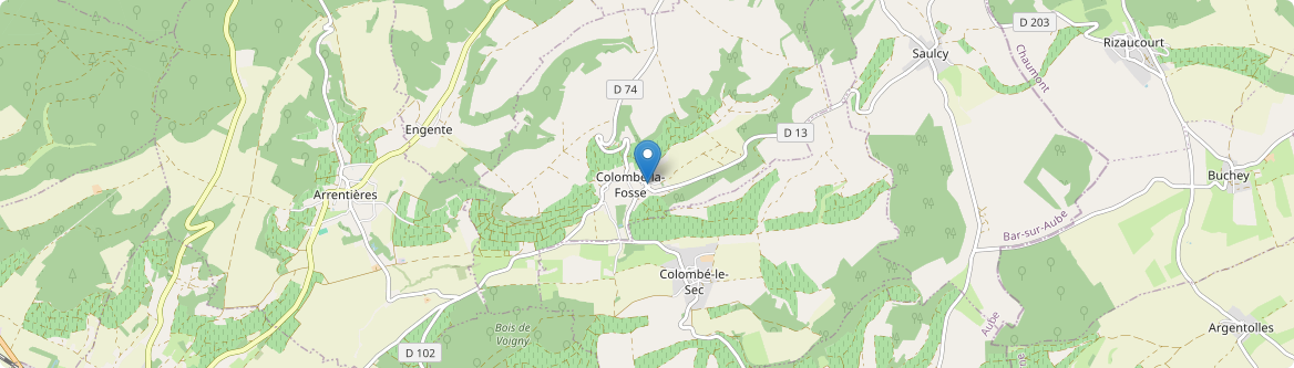 Colombé-la-Fosse - Carte