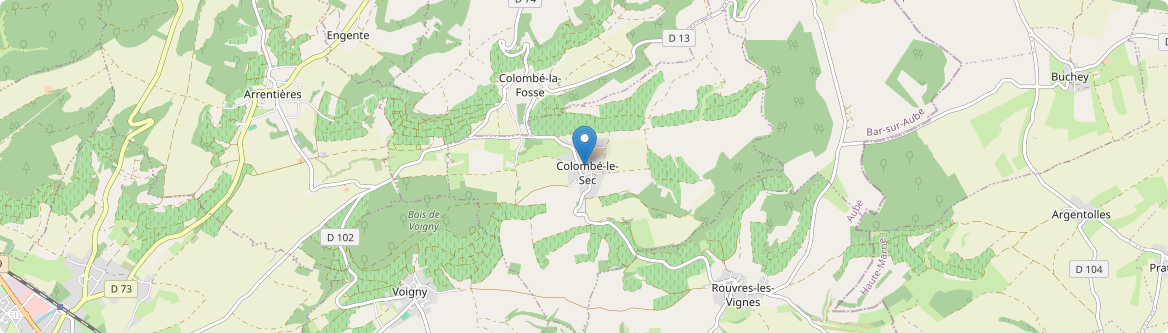 Colombé-le-Sec - Carte