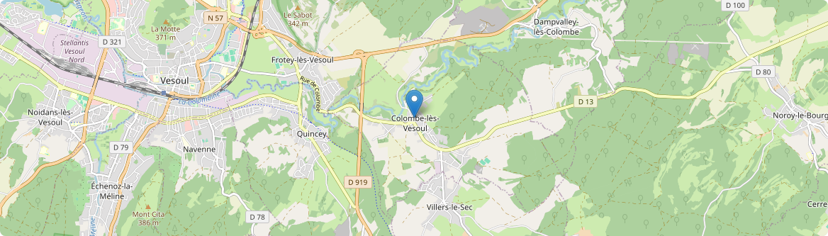 Colombe-lès-Vesoul - Carte