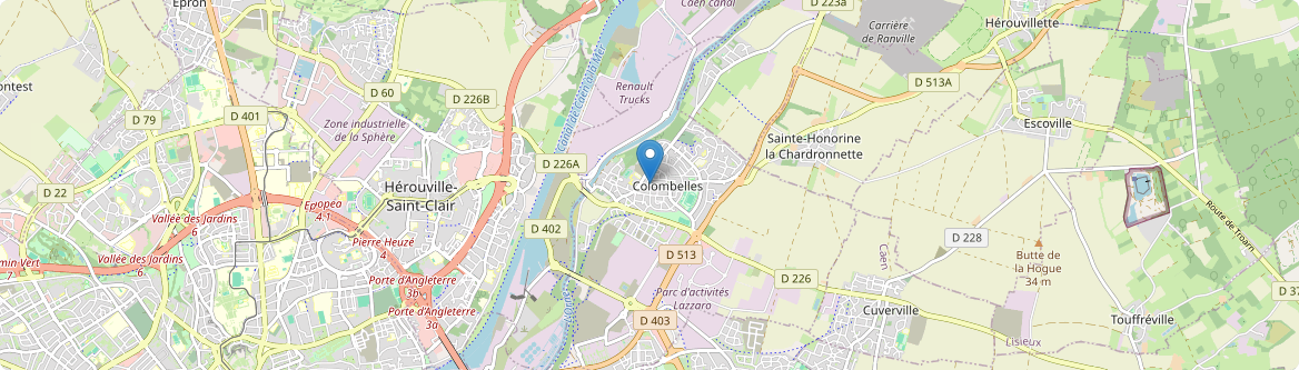 Colombelles - Carte