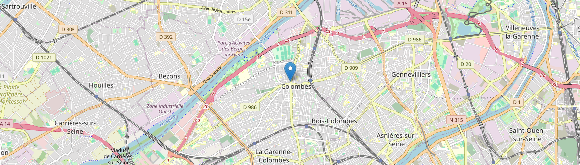 Colombes - Carte