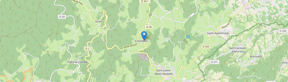 Colombier - Carte