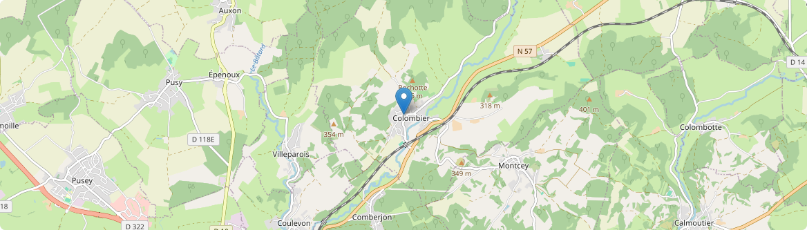 Colombier - Carte