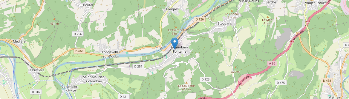 Colombier-Fontaine - Carte