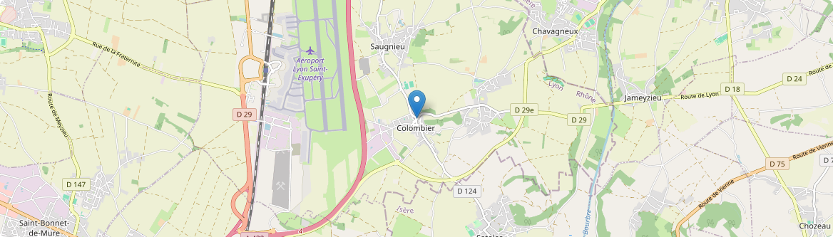Colombier-Saugnieu - Carte