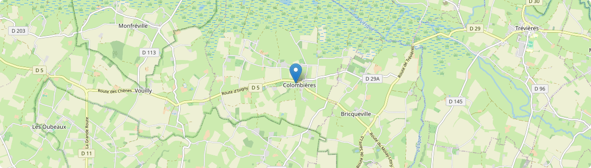 Colombières - Carte